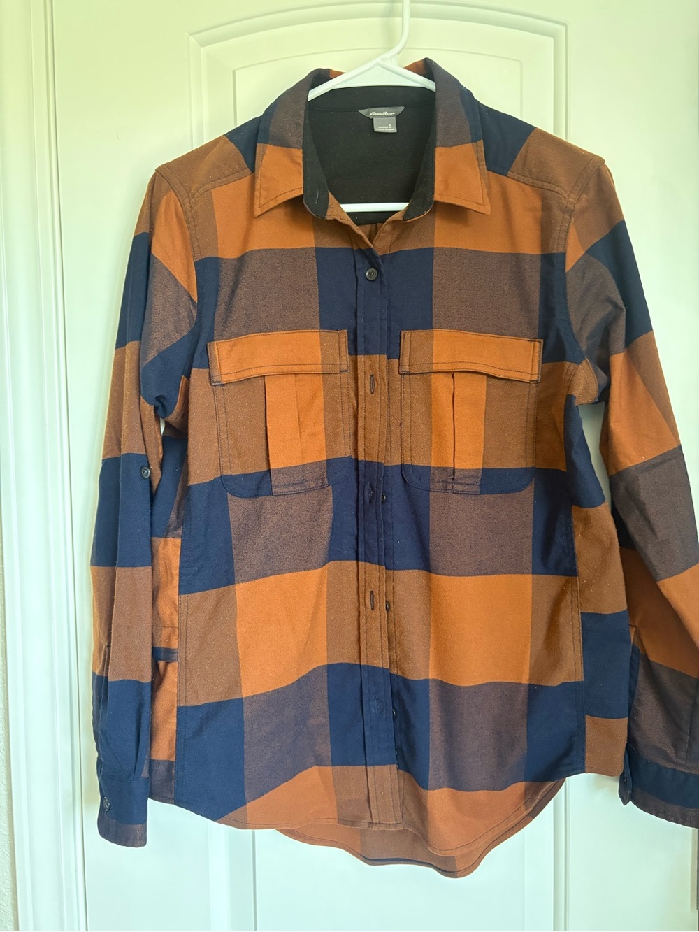 Eddie Bauer Women’s Check Plaid Button Down Flannel - Size S